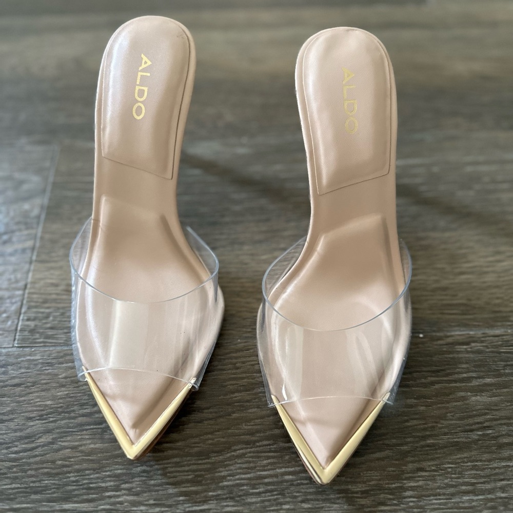ALDO clear mules